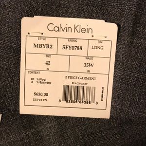 Calvin Klein 2piece slim fit suit